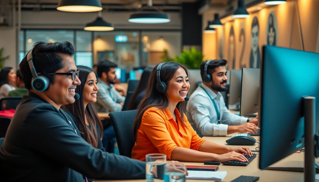 Engaged agents at Tijuana call centers providing exceptional customer service and support.