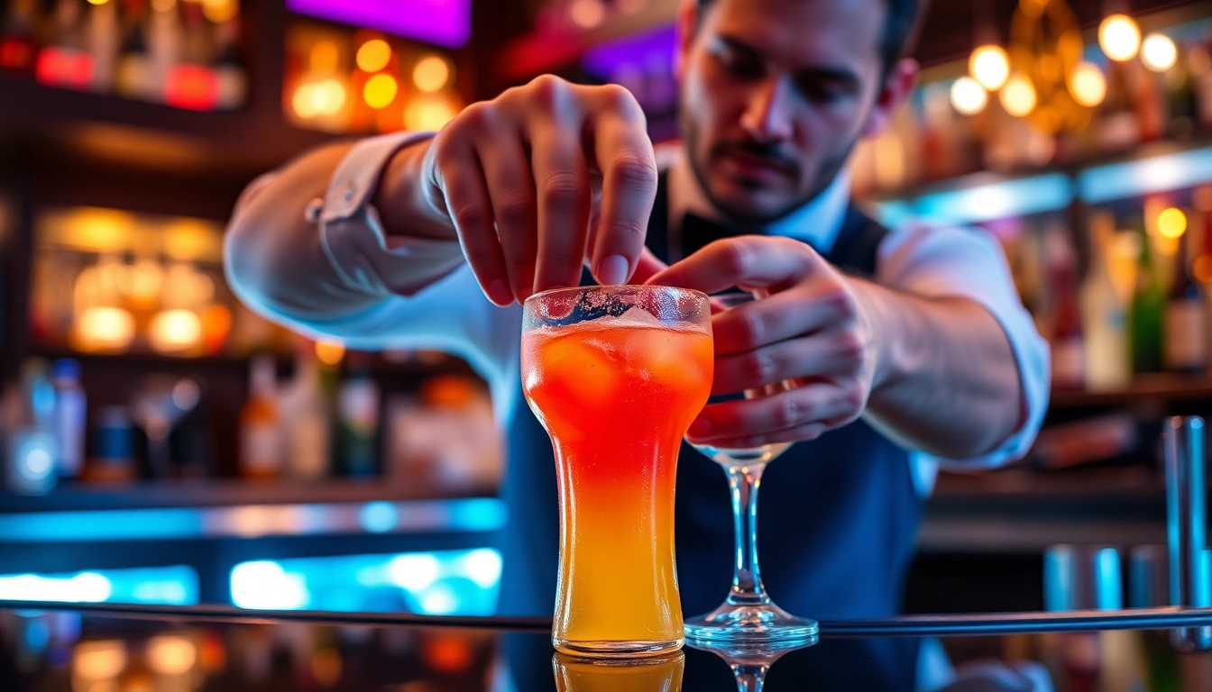 Learn to craft exquisite cocktails at our cocktailkurs with expert bartenders in a vibrant atmosphere.