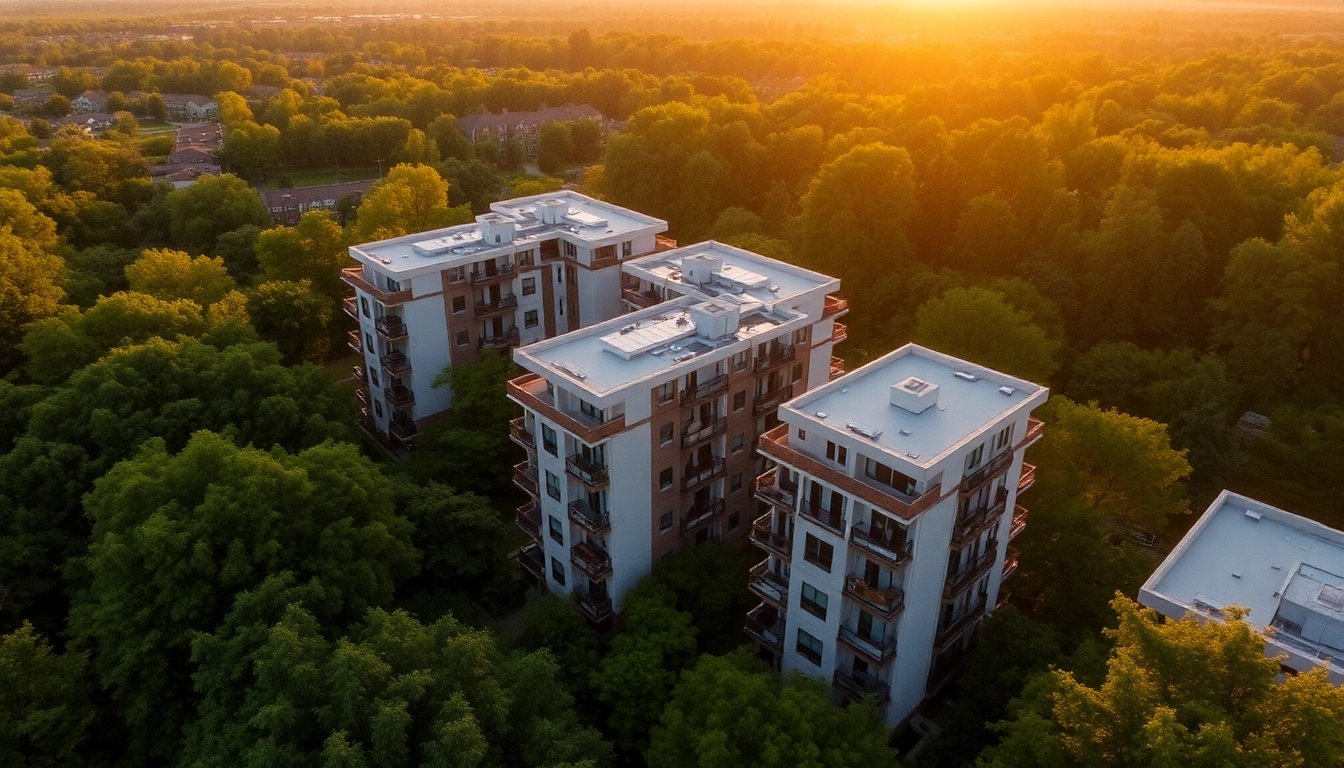 View of Margaret Drive Condo highlighting contemporary architecture surrounded by nature.