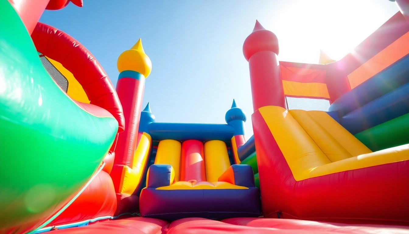 Check out our vibrant inflatables for rent near me, perfect for parties and outdoor fun!