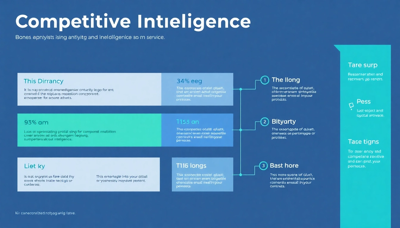 Visualize competitive intelligence services through an informative infographic showcasing insights and data.